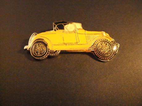 Ford model A roadster 1930 -1931 oldtimer geel